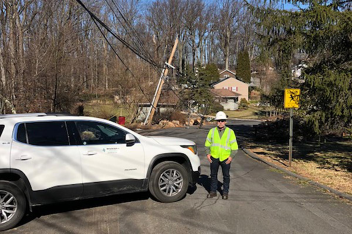 Wireguard stands to protect passers by